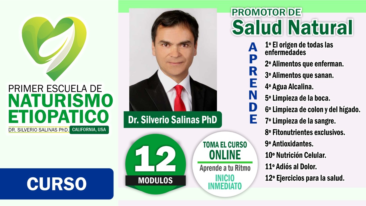 Promotor de salud natural Completo con 12 cursos